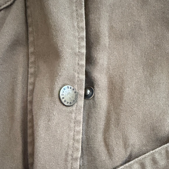 Barbour womens Military Field Jacket EUC SZ USA 6 - Picture 6 of 10